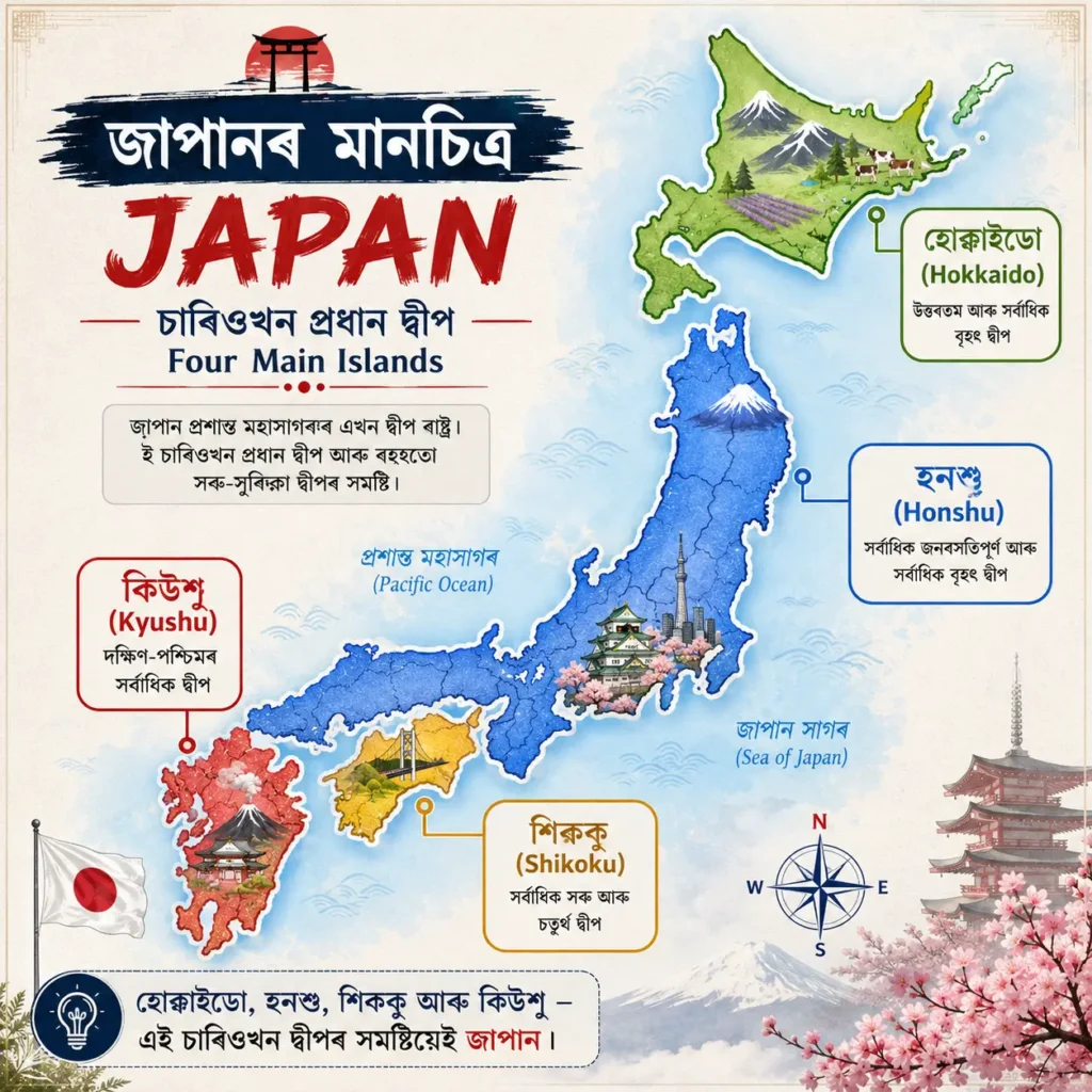 scert social science class 6 chapter 4 : Country and Continents: Japan 