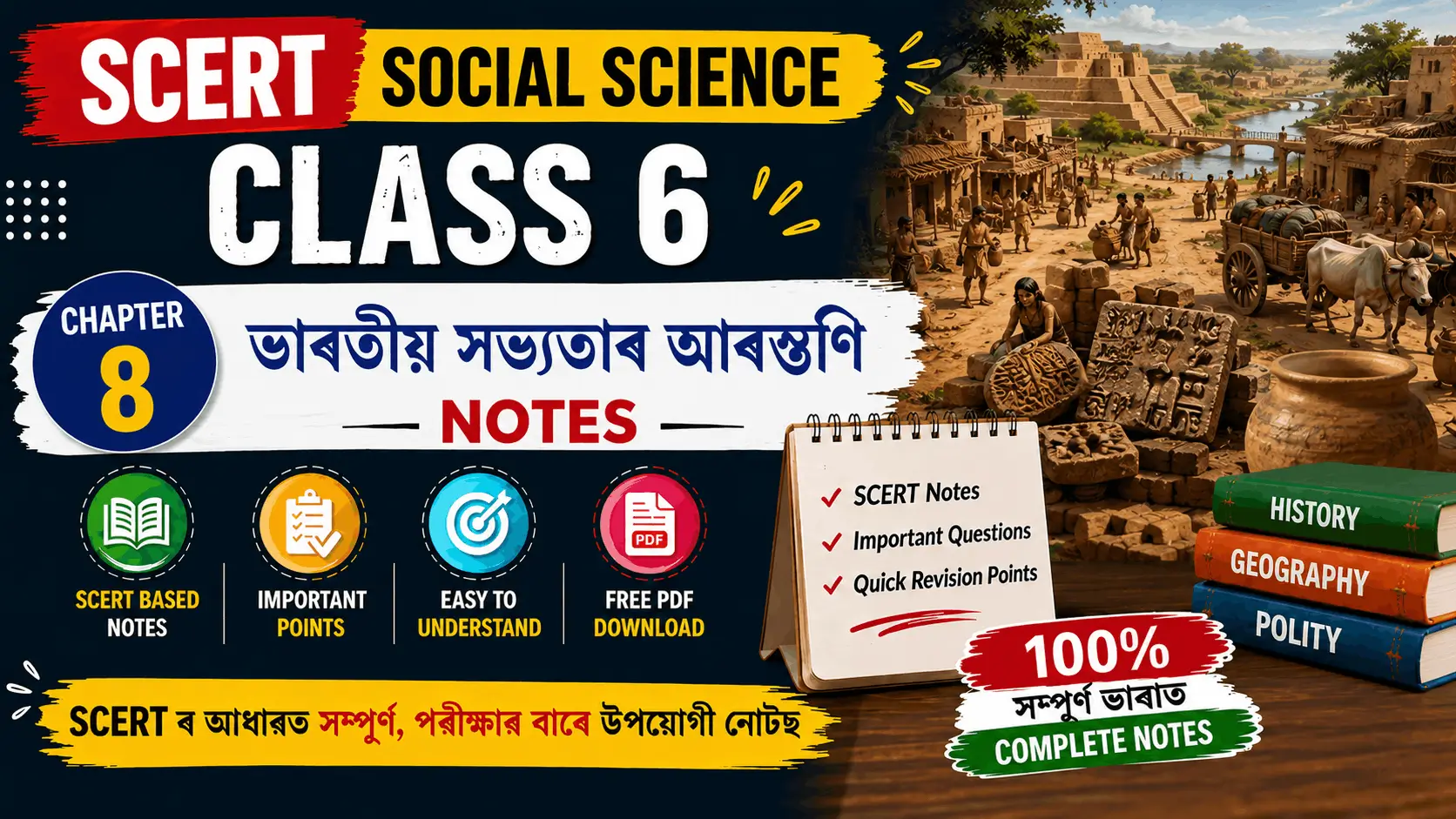 SCERT Class 6 Social Science Chapter 8 study notes